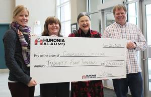 Huronia donates $25,000 to Georgian College 