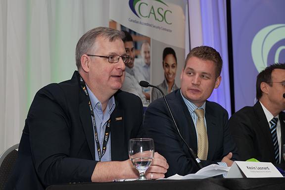 Kevin Leonard - speakers panel at CANASA re: Canadian Accredited Security Contractor (CASC) program