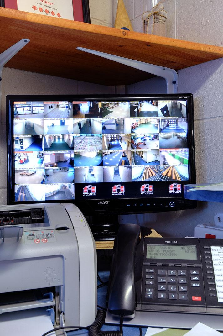 NVR (network video recorder) monitor - Midland Sports & Recreation Complex